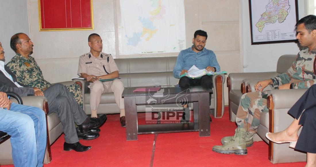 MEETING ON ACTION PLAN UNDER STATE INTERNAL SECURITY SCHEME HELD AT ZUNHEBOTO