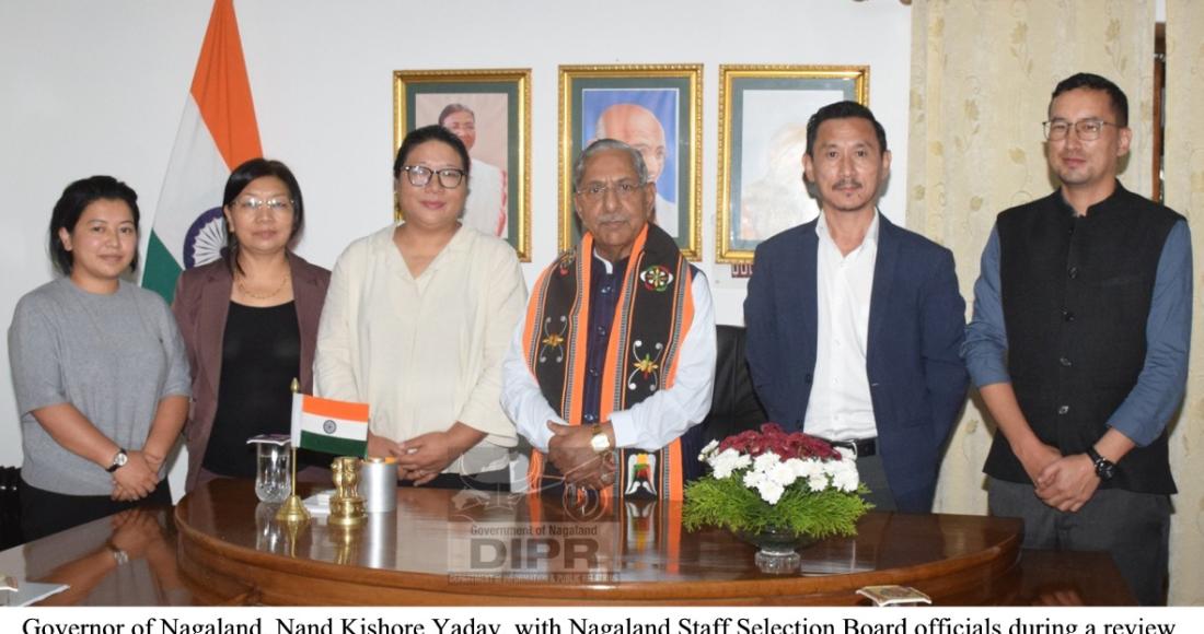 GOVERNOR HOLDS REVIEW MEETING WITH OFFICIALS OF NAGALAND STAFF SELECTION BOARD