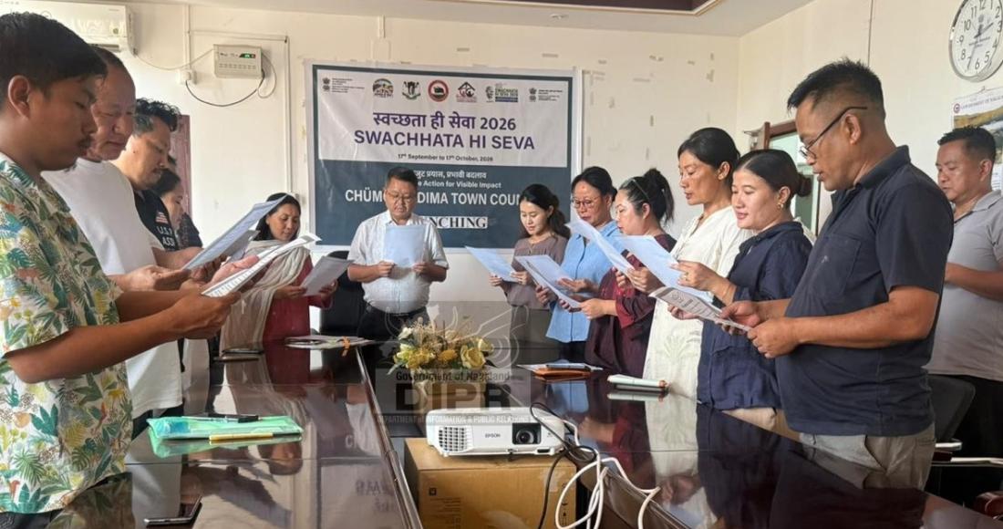 Swachhata pledge at chumoukedima