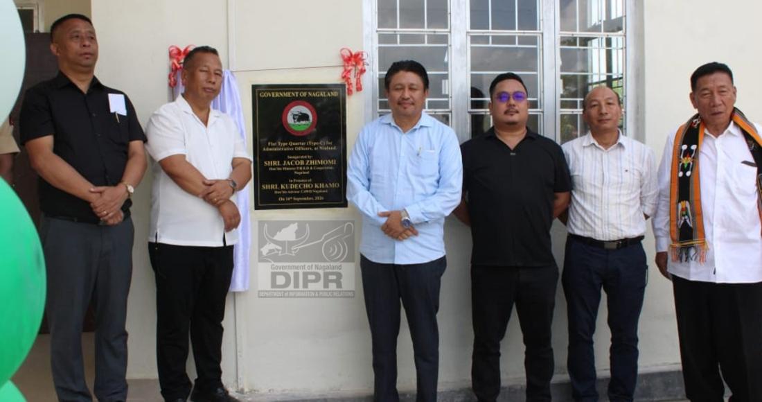 MINISTER JACOB ZHIMOMI INAUGURATS FLAT TYPE QUARTER (TYPE-C) FOR ADMINISTRATIVE OFFICERS IN NIULAND