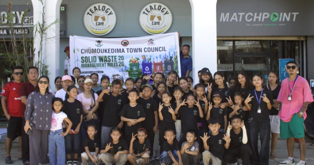 FLASH MOB AWARENESS ON SOLID WASTE MANAGEMENT RULES 2026 HELD IN CHUMOUKEDIMA