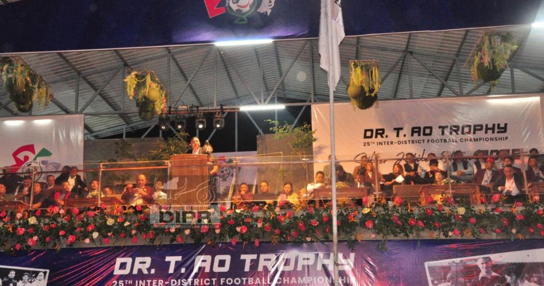 25TH SILVER JUBILEE EDITION OF DR. T AO INTER-DISTRICT FOOTBALL TROPHY KICKED OFF AT UNGMA, MOKOKCHUNG