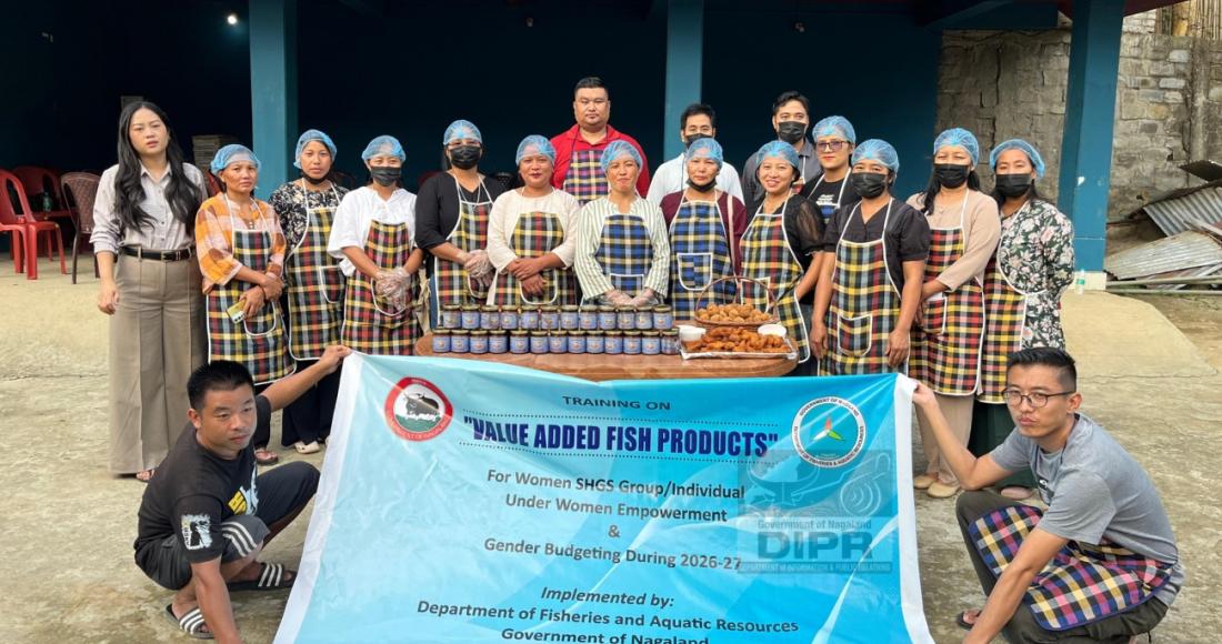 HANDS ON TRAINING ON VALUE ADDED FISH PRODUCT HELD AT MON