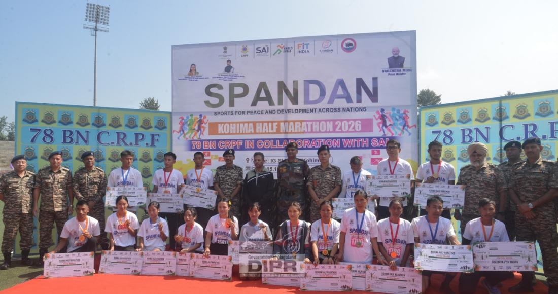 STATE LEVEL HALF MARATHON HELD AT KOHIMA