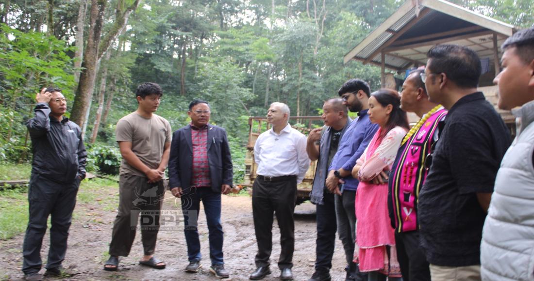 SECRETARY NEC SATINDER KUMAR BHALLA VISITS TUOPHEMA VILLAGE TO REVIEW COFFEE DEVELOPMENT