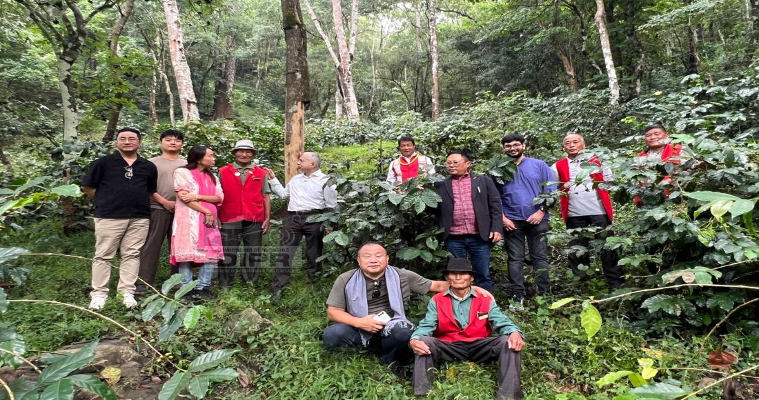 SECRETARY NEC SATINDER KUMAR BHALLA VISITS TUOPHEMA VILLAGE TO REVIEW COFFEE DEVELOPMENT